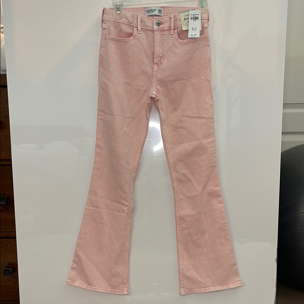 Abercrombie Kids Light Pink Flare Jeans